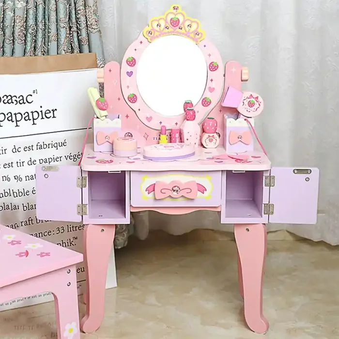 اسباب بازی میز آرایش چوبی با لوازم کد 7035725