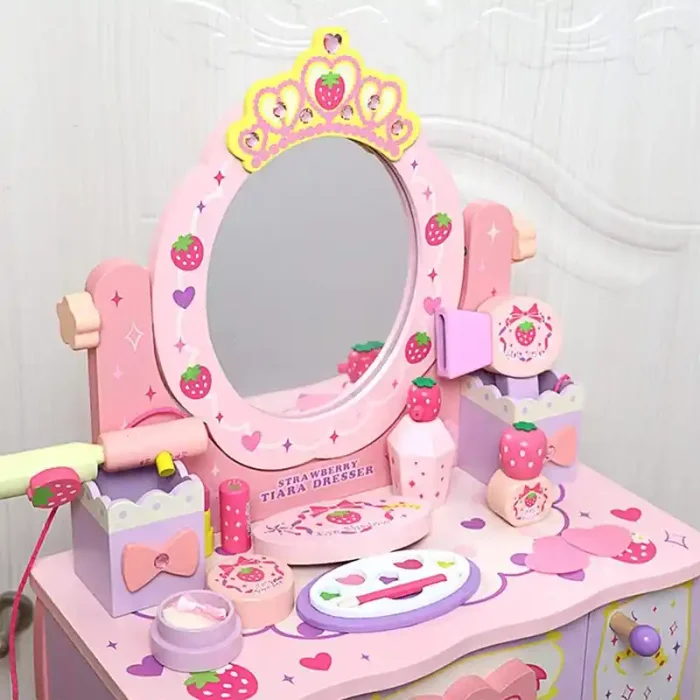 اسباب بازی میز آرایش چوبی با لوازم کد 7035725