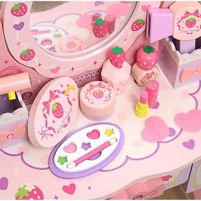 اسباب بازی میز آرایش چوبی با لوازم کد 7035725