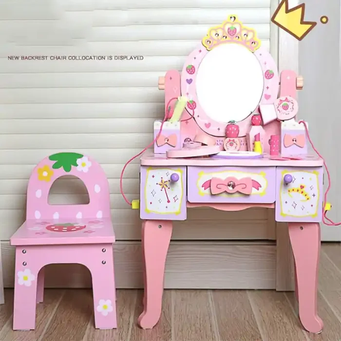 اسباب بازی میز آرایش چوبی با لوازم کد 7035725