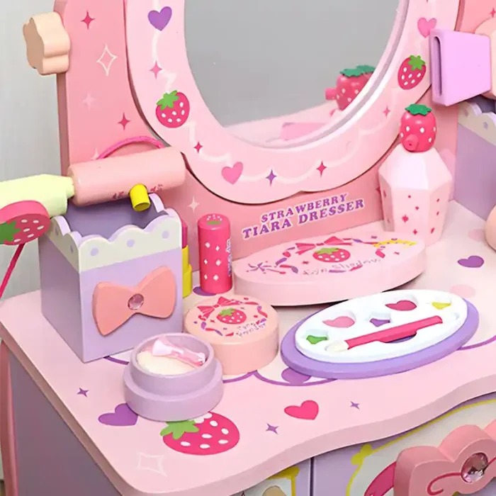 اسباب بازی میز آرایش چوبی با لوازم کد 7035725