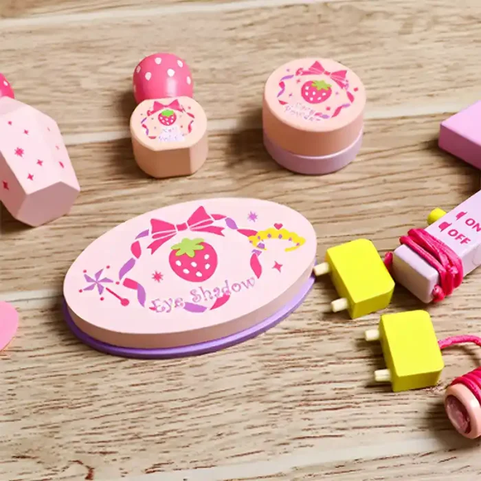 اسباب بازی میز آرایش چوبی با لوازم کد 7035725