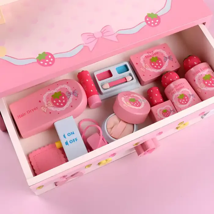 اسباب بازی میز آرایش چوبی با لوازم کد 7035725