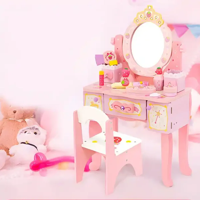 اسباب بازی میز آرایش چوبی با لوازم کد 7035725