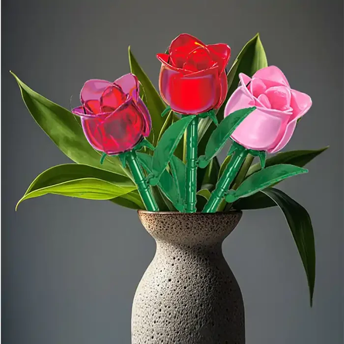 لگو گل رز  تک شاخه کد 957005