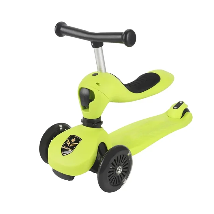 اسکوتر کودک نشیمن دار رنگ سبز کد SR66