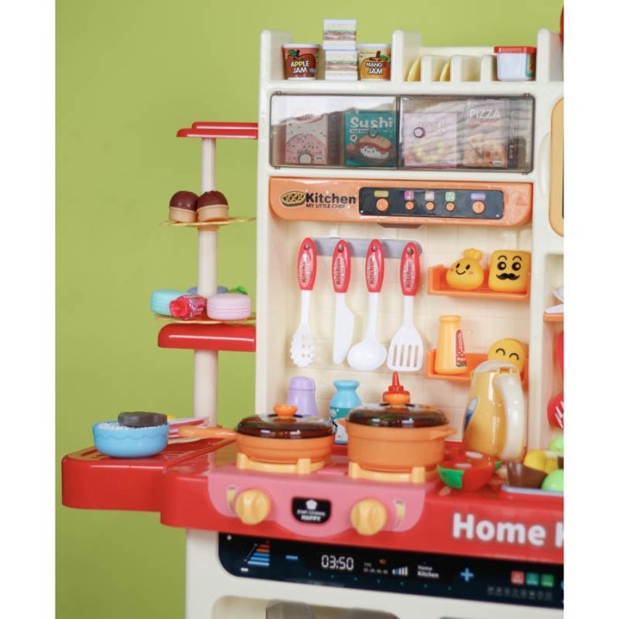 آشپزخانه کودک موزیکال رنگ صورتی کد WDP39