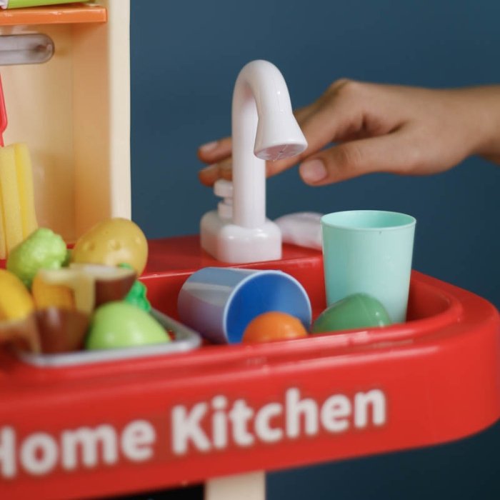 آشپزخانه کودک موزیکال رنگ صورتی کد WDP39