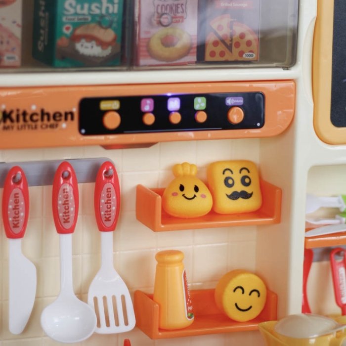 آشپزخانه کودک موزیکال رنگ صورتی کد WDP39