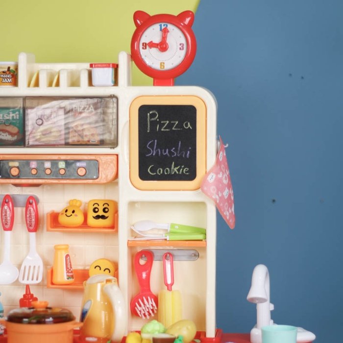 آشپزخانه کودک موزیکال رنگ صورتی کد WDP39