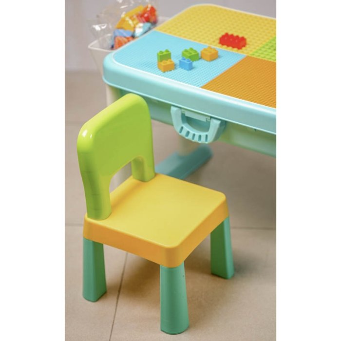 میز لگو بازی 3 در 1 فلو به همراه 55 تکه لگو FEELO کد FL1632