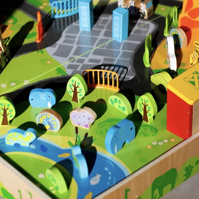 میز بازی چوبی باغ وحش 50 تکه کد F819