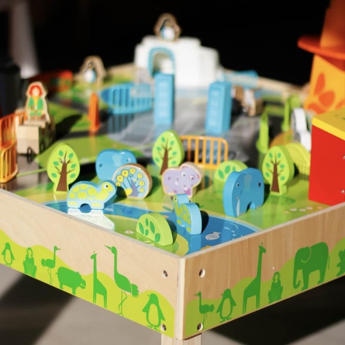 میز بازی چوبی باغ وحش 50 تکه کد F819