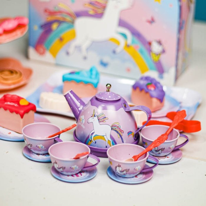 اسباب بازی ست عصرانه خوری کیفی طرح یونیکورن کد M8066