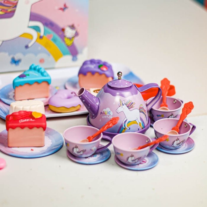 اسباب بازی ست عصرانه خوری کیفی طرح یونیکورن کد M8066