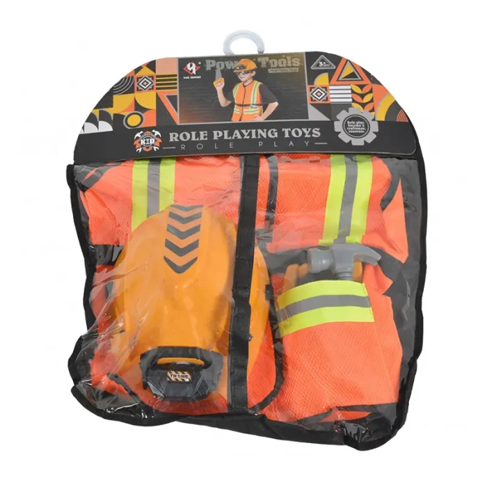 لباس مشاغل کودک نجار با لوازم کد T022