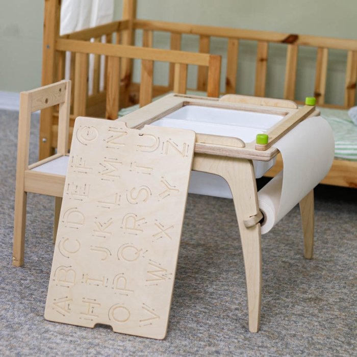 میز کودک مونته سوری به همراه رول کاغذ کد 30605559