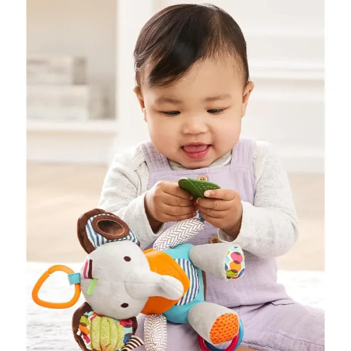 عروسک پولیشی جغجغه ای مدل فیل کد 7037599