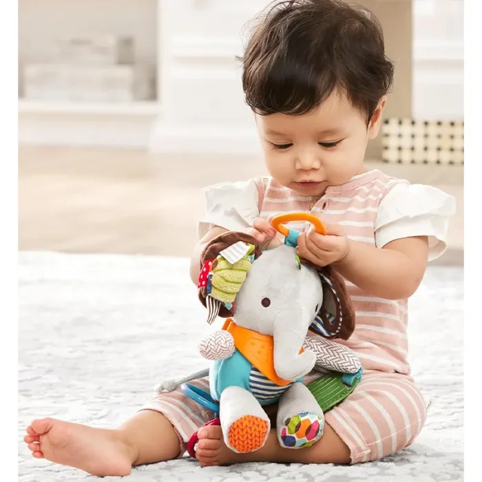 عروسک پولیشی جغجغه ای مدل فیل کد 7037599