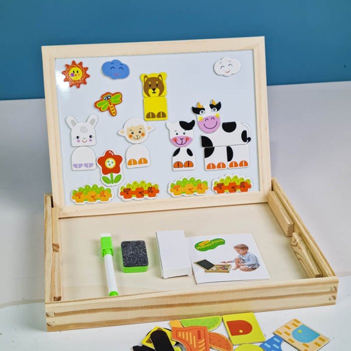 تخته سیاه و وایت برد دو طرفه مگنتی کد MWZ20