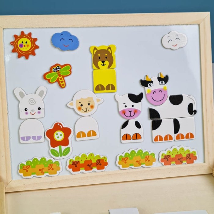 تخته سیاه و وایت برد دو طرفه مگنتی کد MWZ20