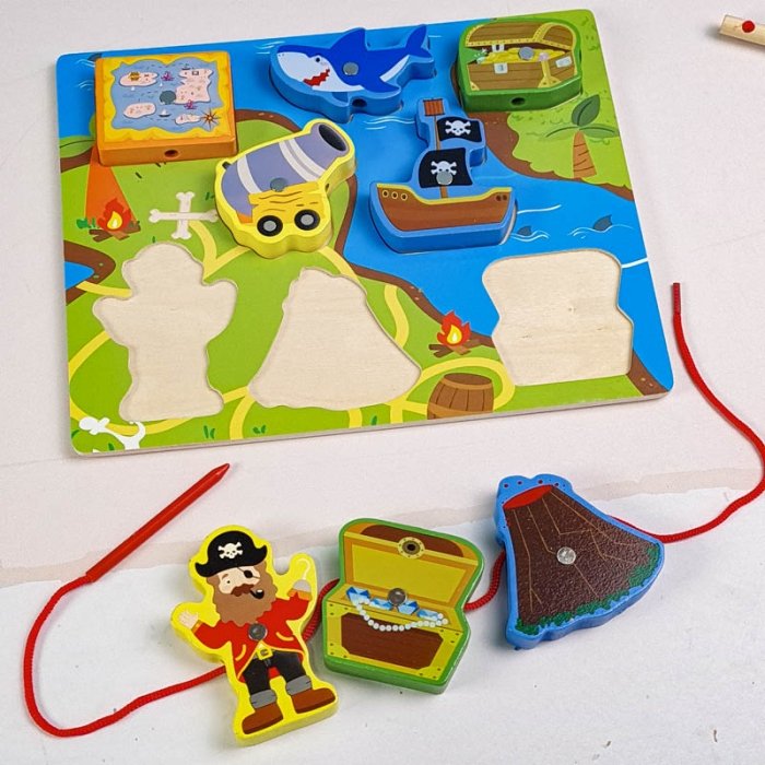 پازل چوبی جاگذاری مگنتی مدل دزد دریایی کد 7035389