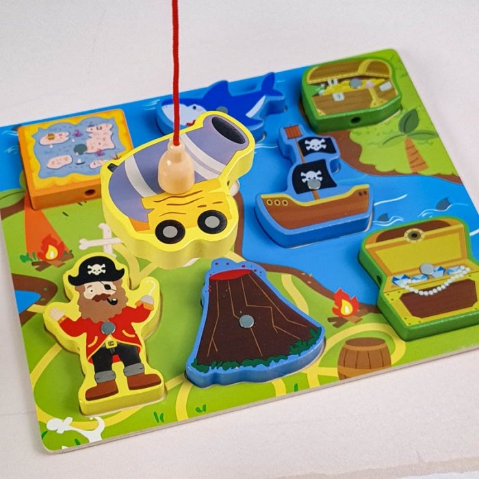 پازل چوبی جاگذاری مگنتی مدل دزد دریایی کد 7035389
