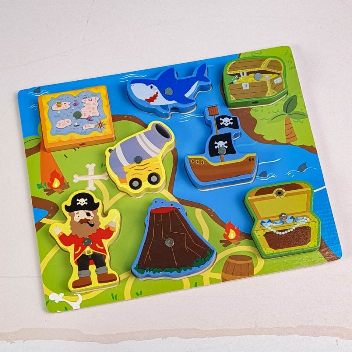پازل چوبی جاگذاری مگنتی مدل دزد دریایی کد 7035389
