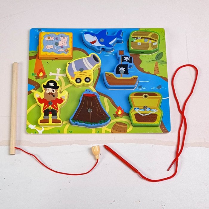 پازل چوبی جاگذاری مگنتی مدل دزد دریایی کد 7035389