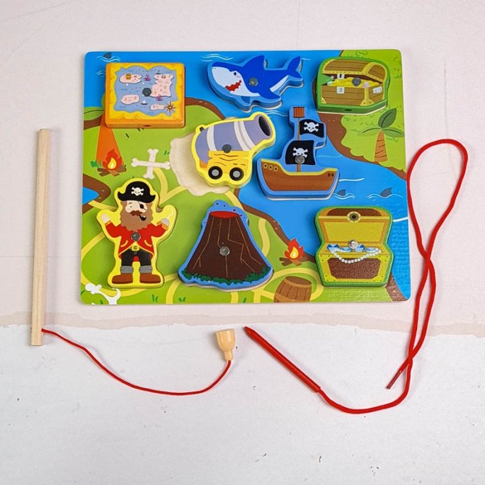 پازل چوبی جاگذاری مگنتی مدل دزد دریایی کد 7035389