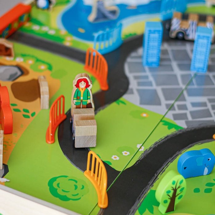 میز بازی چوبی باغ وحش 50 تکه کد F819