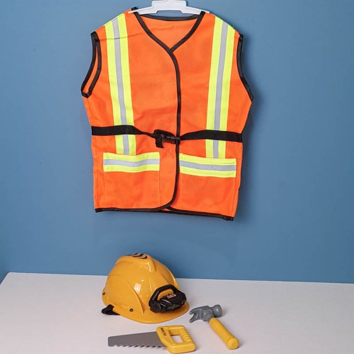 لباس مشاغل کودک نجار با لوازم کد T022