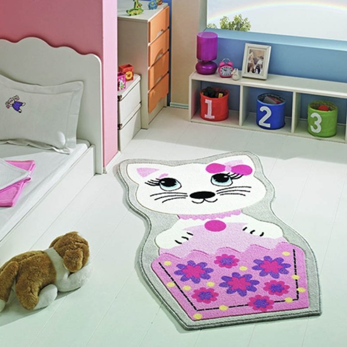 فرش اتاق کودک Confetti طرح بچه گربه کد KYC102