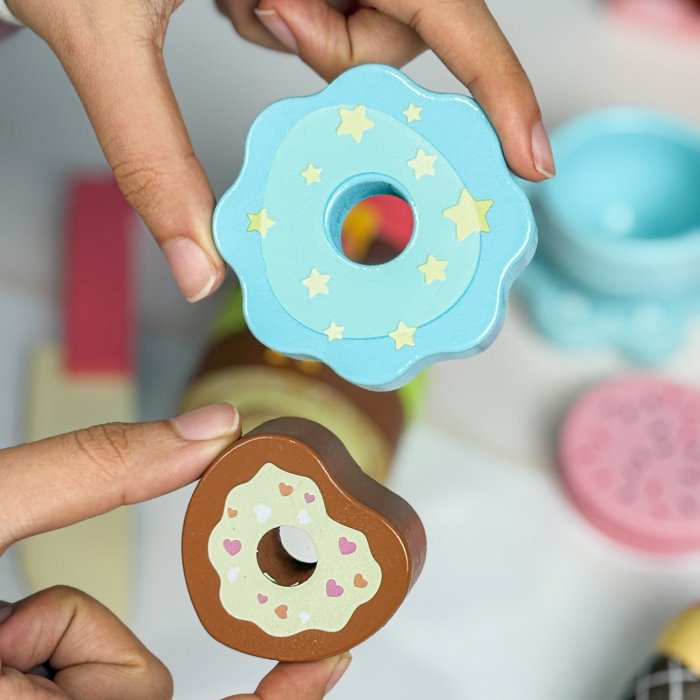 اسباب بازی ست عصرانه خوری چوبی کد KBQ2020019