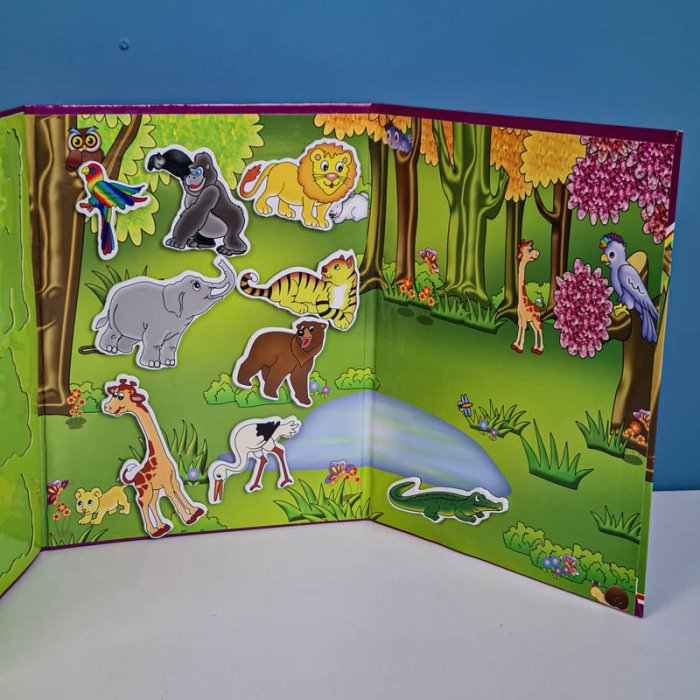 کتاب پازلی مگنتی مدل حیوانات جنگل کد 677469