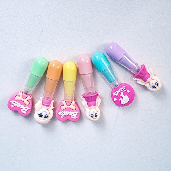 هایلایتر 6 عددی پاستلی مدل باربی کد MD350