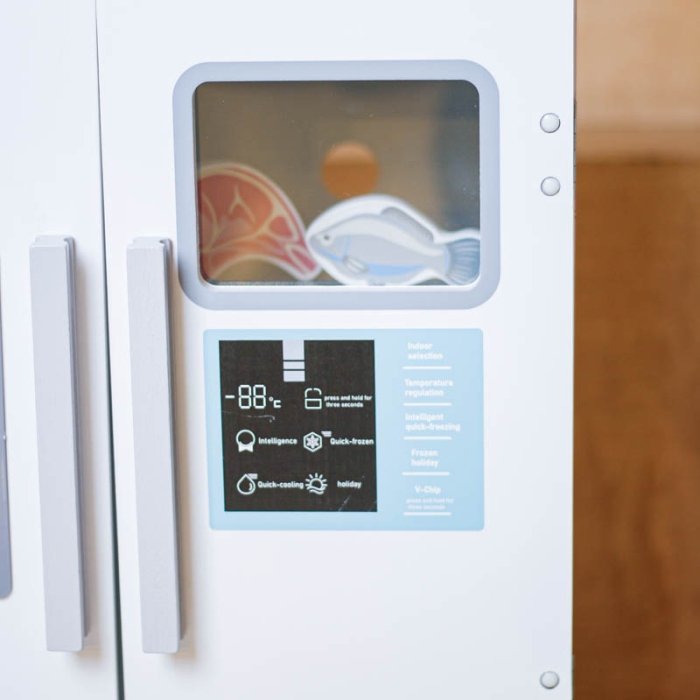 یخچال چوبی  کودک 3 در رنگ  سفید کد BL20147