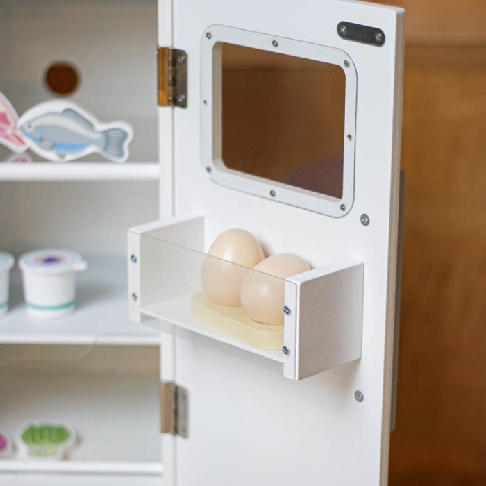 یخچال چوبی  کودک 3 در رنگ  سفید کد BL20147