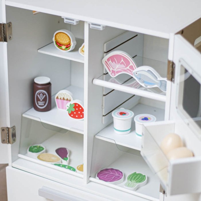 یخچال چوبی  کودک 3 در رنگ  سفید کد BL20147