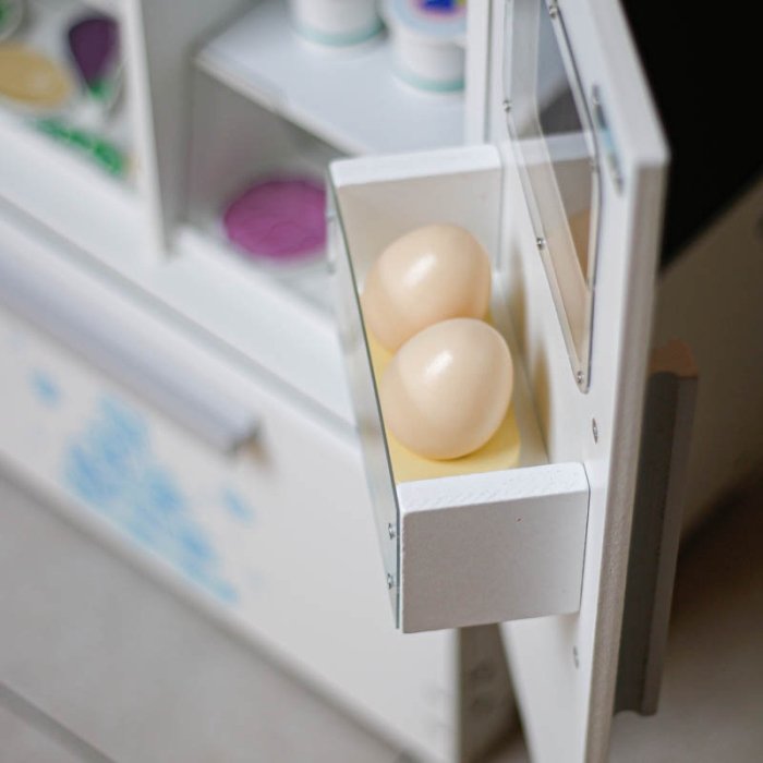 یخچال چوبی  کودک 3 در رنگ  سفید کد BL20147