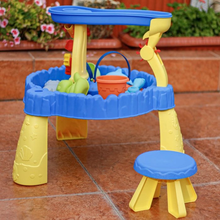 اسباب بازی میز آب بازی و شن بازی دو طبقه کد  HG1258