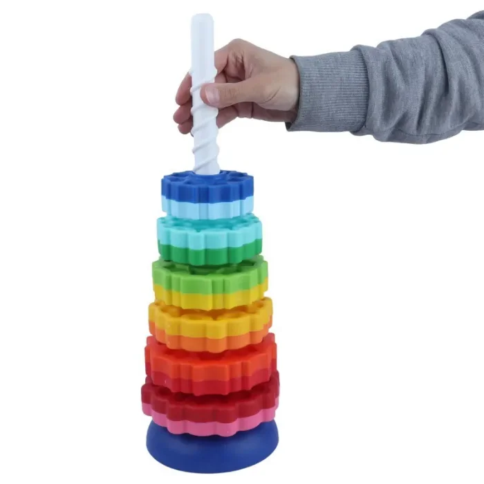 اسباب بازی گردونه برج هوش رنگین کمانی کد 300062