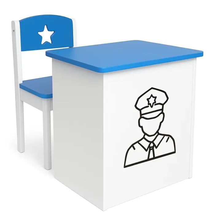 اسباب بازی مشاغل مدل میز و صندلی پلیس کد 6460400