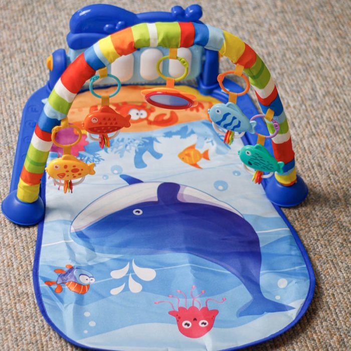 تشک بازی موزیکال پیانو دار هانگر  HUANGER طرح دریا کد HE0631