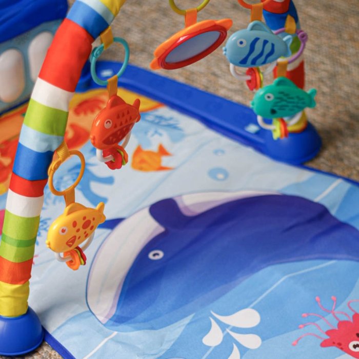 تشک بازی موزیکال پیانو دار هانگر  HUANGER طرح دریا کد HE0631