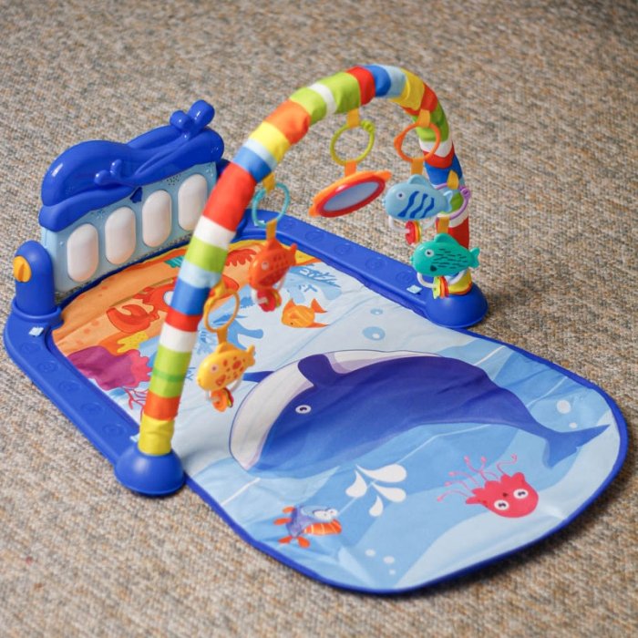 تشک بازی موزیکال پیانو دار هانگر  HUANGER طرح دریا کد HE0631