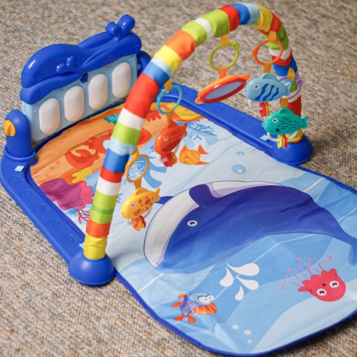 تشک بازی موزیکال پیانو دار هانگر  HUANGER طرح دریا کد HE0631