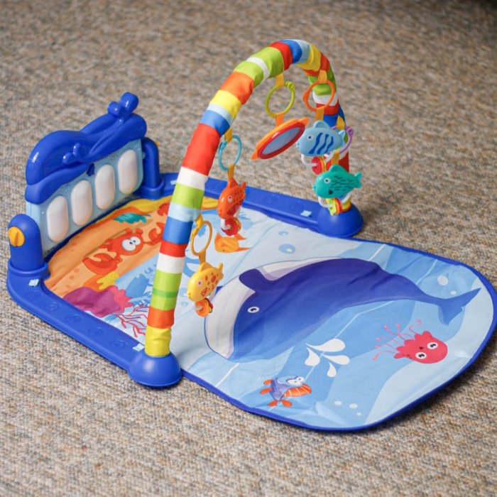 تشک بازی موزیکال پیانو دار هانگر  HUANGER طرح دریا کد HE0631