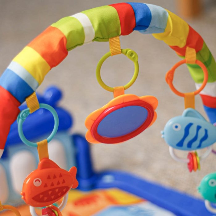 تشک بازی موزیکال پیانو دار هانگر  HUANGER طرح دریا کد HE0631