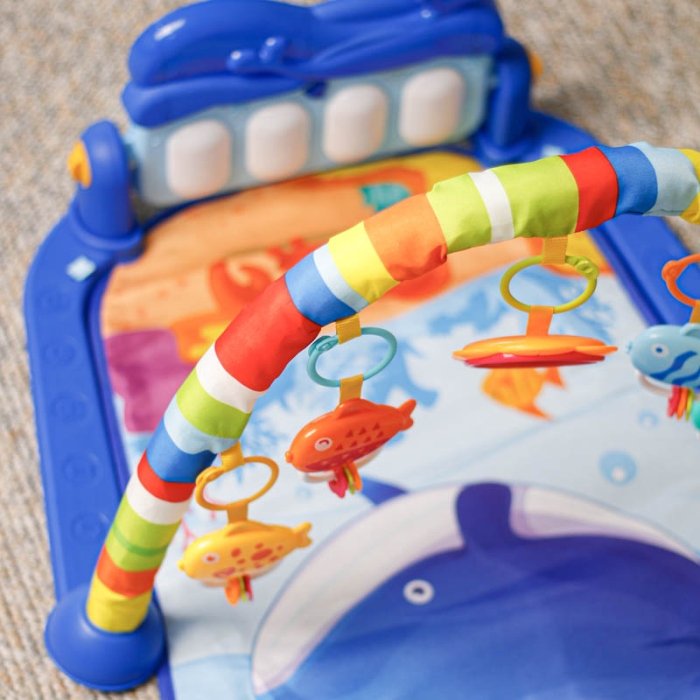 تشک بازی موزیکال پیانو دار هانگر  HUANGER طرح دریا کد HE0631